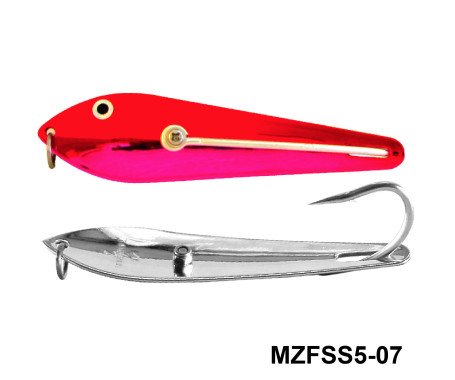 Fishing Spoon with Single Hooks - (Size: 5)